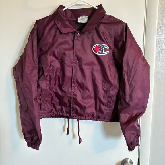 Champion Jackets & Blazers - Champion Women's Burgundy and Purple Jacket